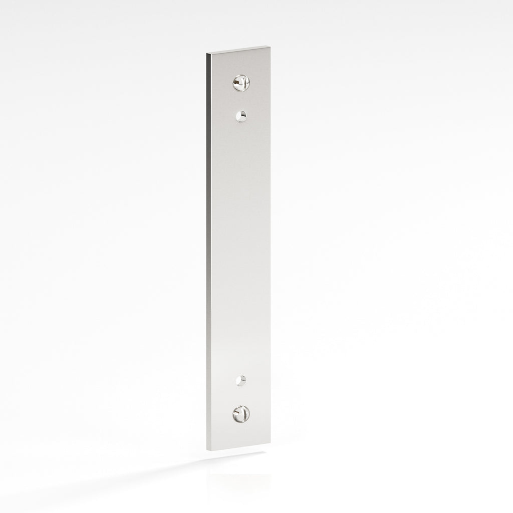 Colonial Bronze Series 9947 4" Rectangular Backplate With Exposed Finished Screws Polished Nickel / 4"