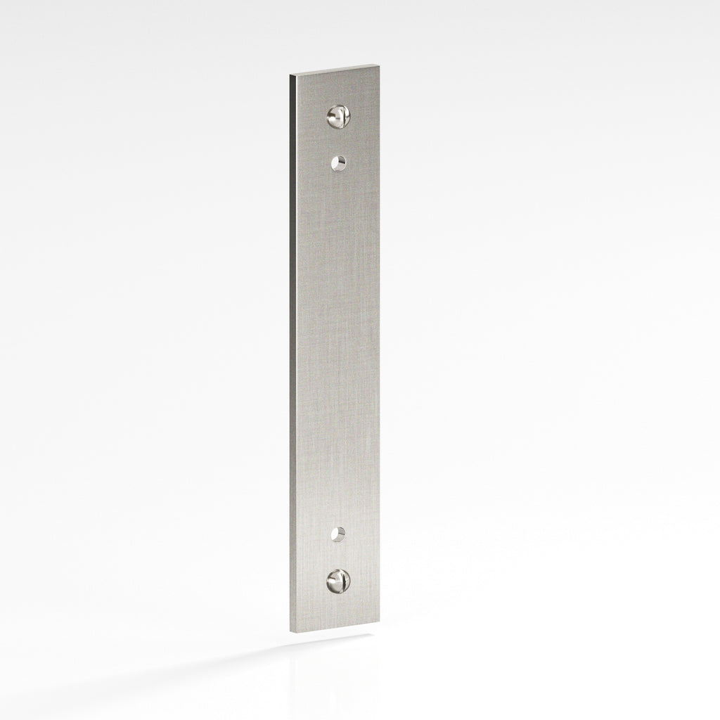 Colonial Bronze Series 9947 4" Rectangular Backplate With Exposed Finished Screws Satin Nickel / 4"