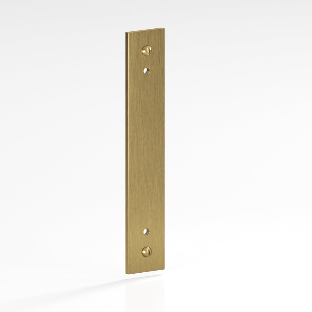 Colonial Bronze Series 9947 8" Rectangular Backplate With Exposed Finished Screws Antique Brass / 8"