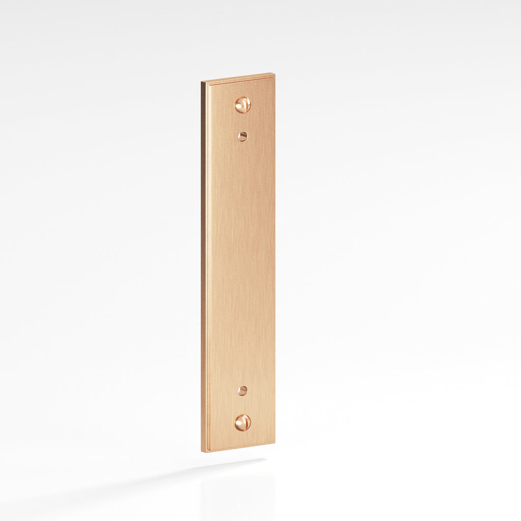 Colonial Bronze Series 9949 6" Rectangular Stepped Backplate With Exposed Finished Screws Satin Bronze / 6"