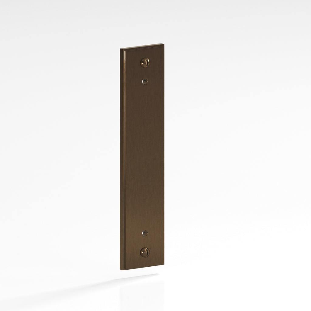 Colonial Bronze Series 9949 6" Rectangular Stepped Backplate With Exposed Finished Screws Light Statuary Bronze / 6"
