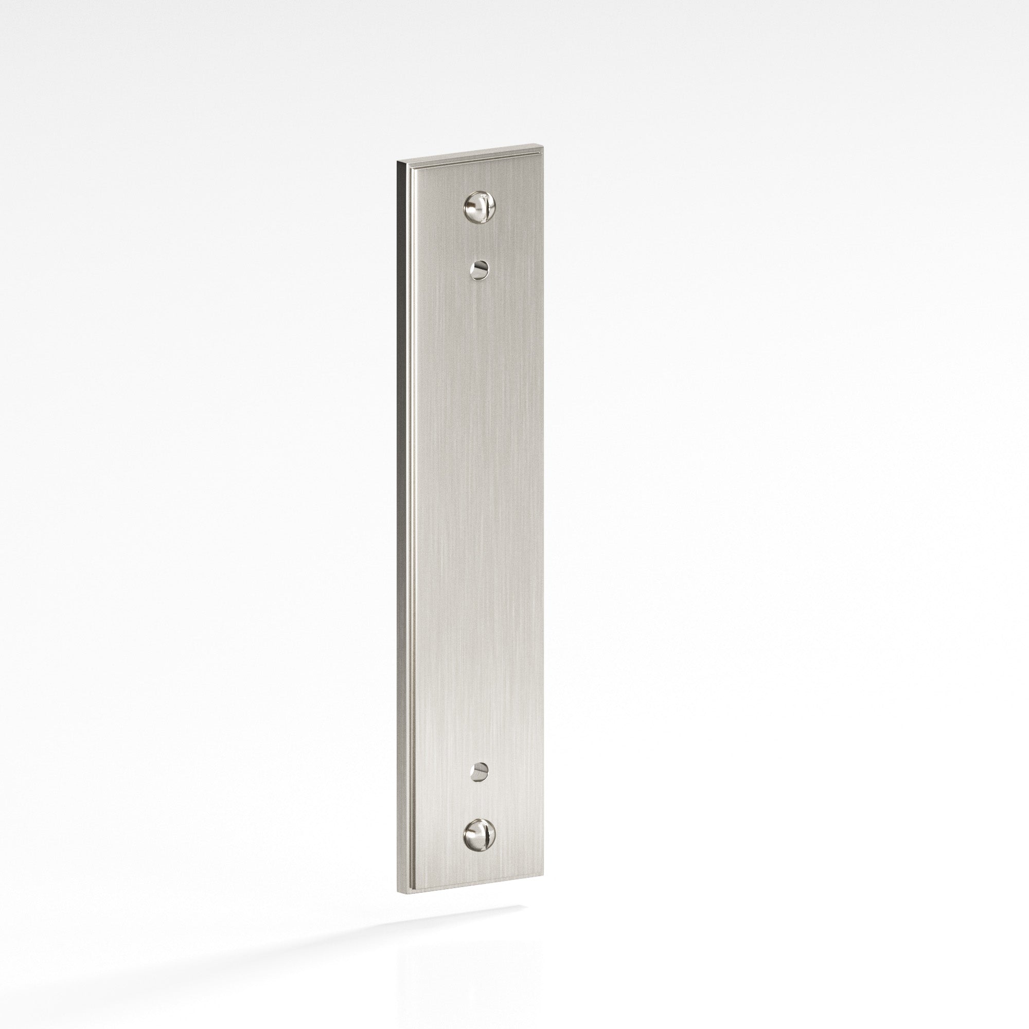 Colonial Bronze Series 9949 8" Rectangular Stepped Backplate With Exposed Finished Screws Satin Nickel / 8"
