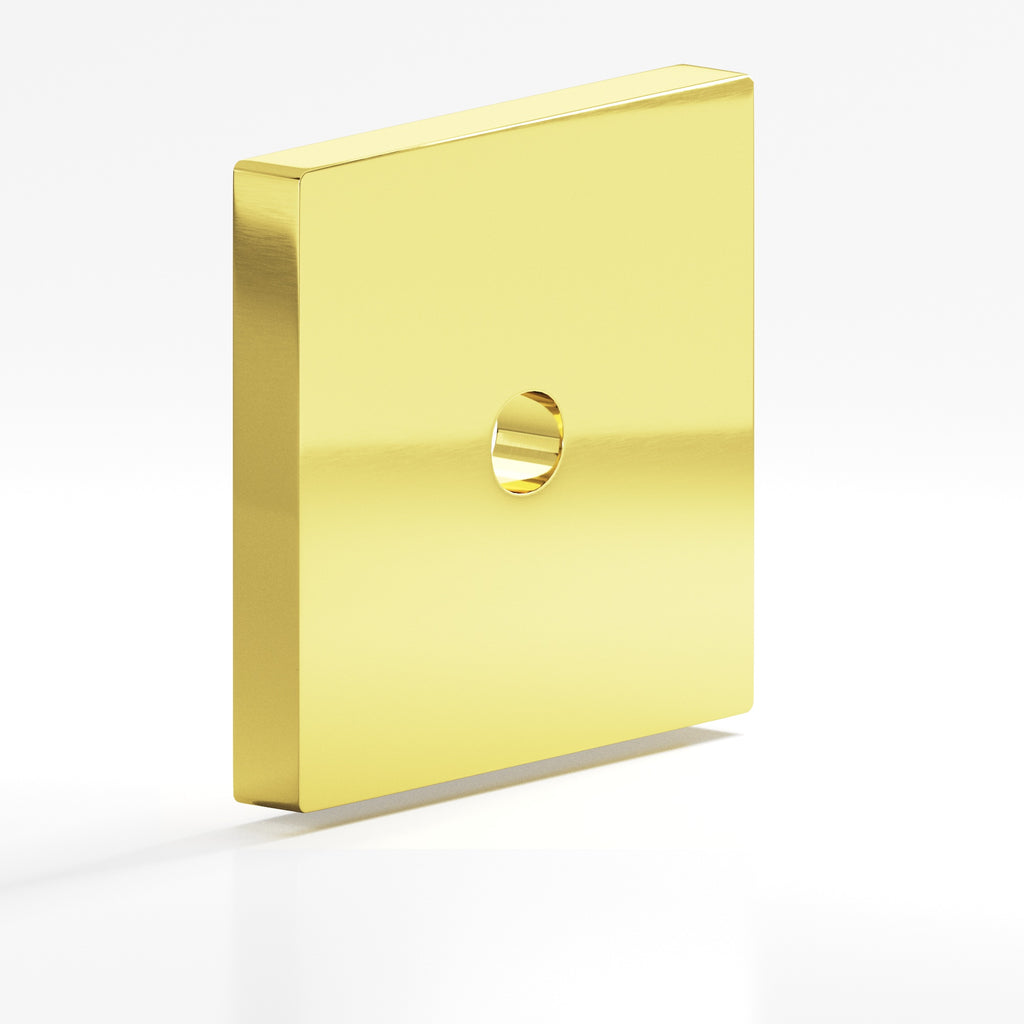 Colonial Bronze Series 9953 1.75" Square Backplate French Gold / 1.75"