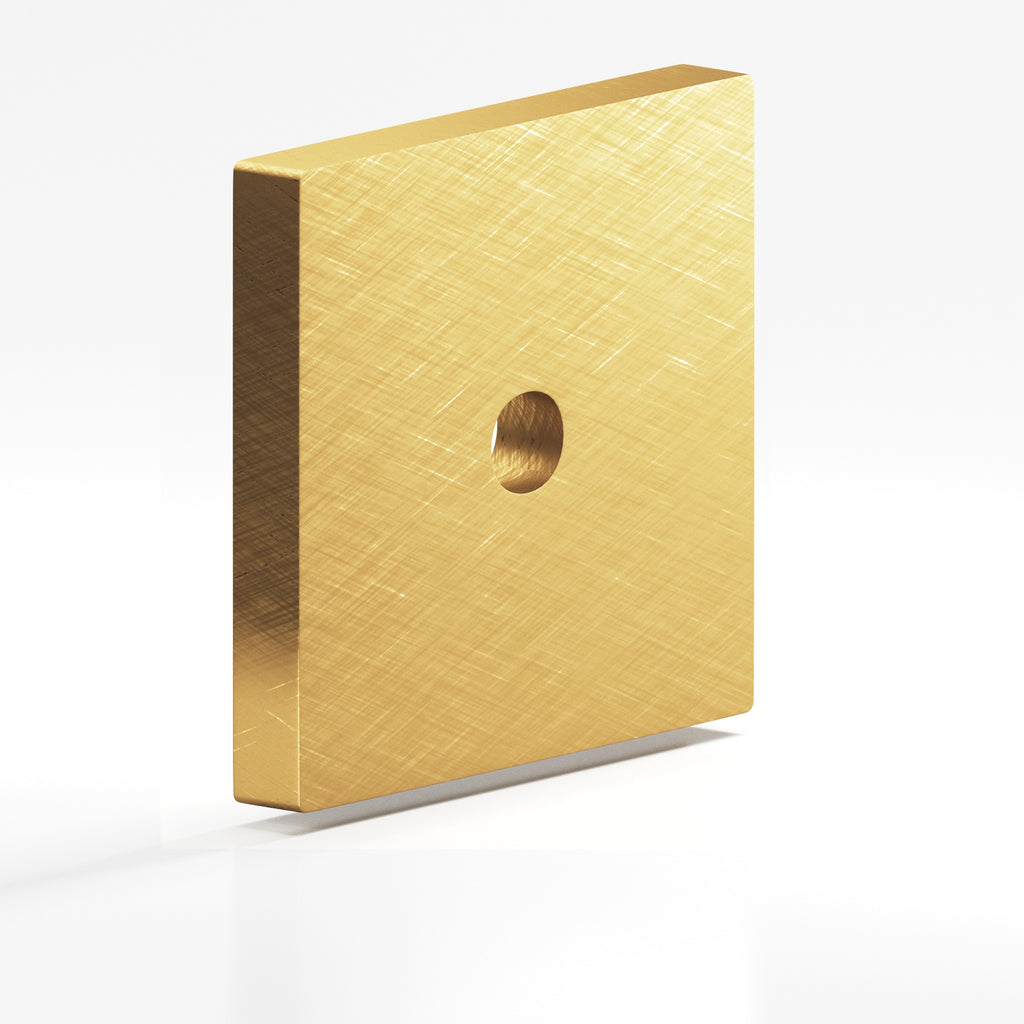 Colonial Bronze Series 9951 1.25" Square Backplate Weathered Brass / 1.25"