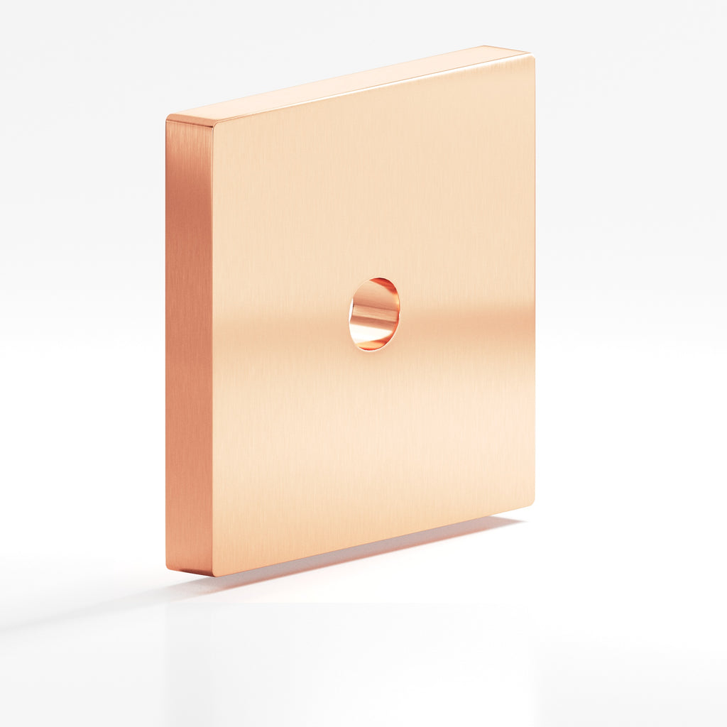 Colonial Bronze Series 9952 1.5" Square Backplate Satin Copper / 1.5"
