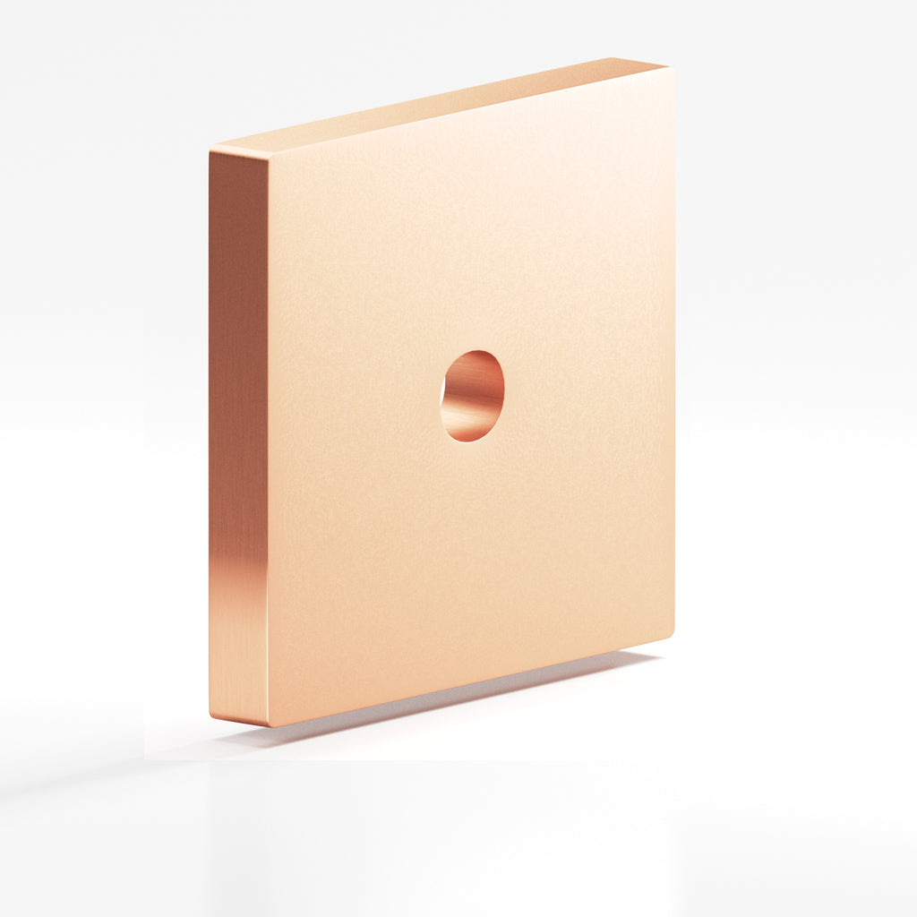 Colonial Bronze Series 9951 1.25" Square Backplate Matte Satin Copper / 1.25"