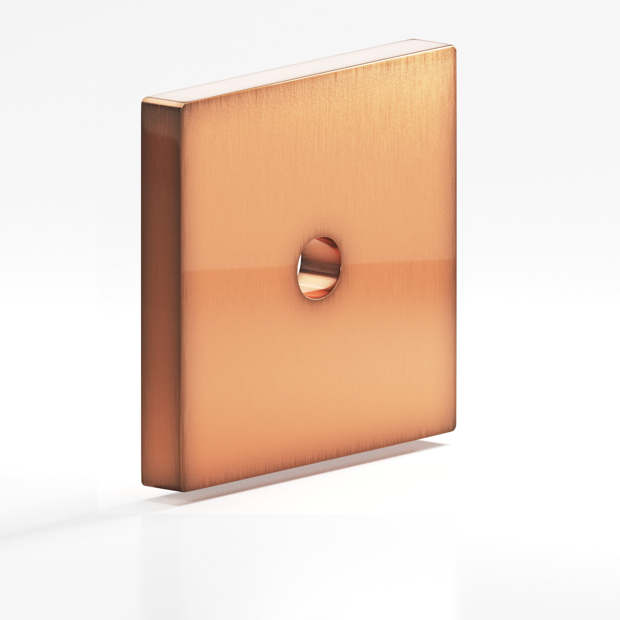 Colonial Bronze Series 9951 1.25" Square Backplate Antique Copper / 1.25"