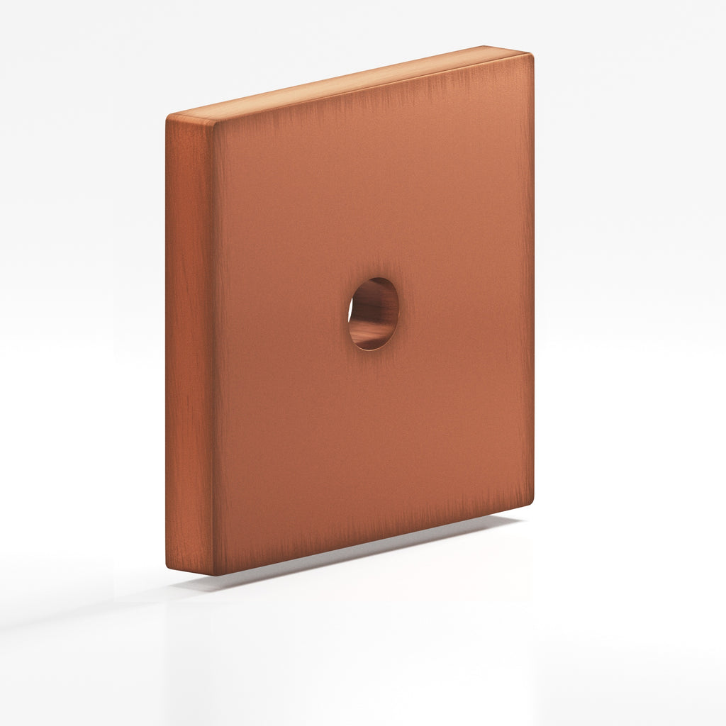 Colonial Bronze Series 9951 1.25" Square Backplate Matte Antique Copper / 1.25"