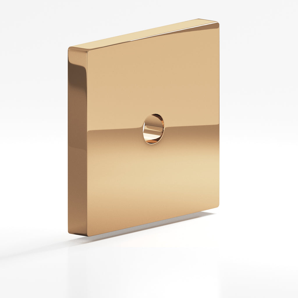 Colonial Bronze Series 9951 1.25" Square Backplate Polished Bronze / 1.25"