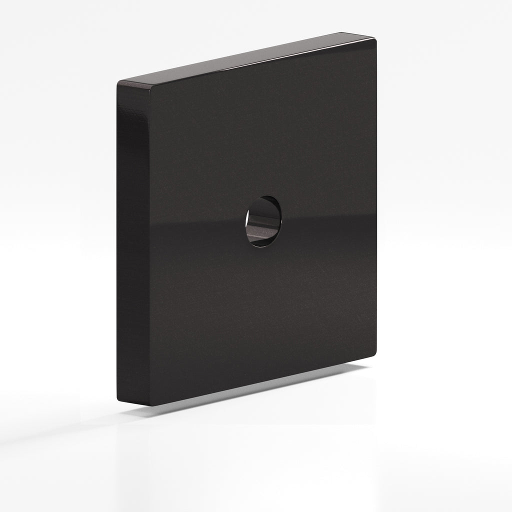Colonial Bronze Series 9951 1.25" Square Backplate Satin Black / 1.25"