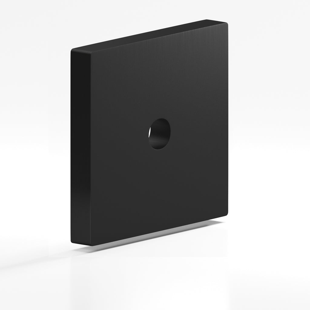 Colonial Bronze Series 9952 1.5" Square Backplate Matte Satin Black / 1.5"