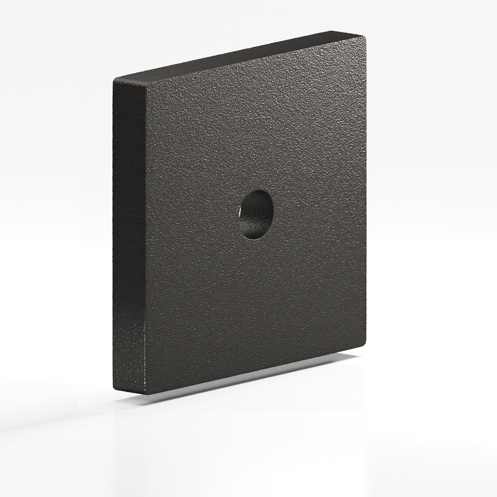 Colonial Bronze Series 9953 1.75" Square Backplate Frost Black™ / 1.75"