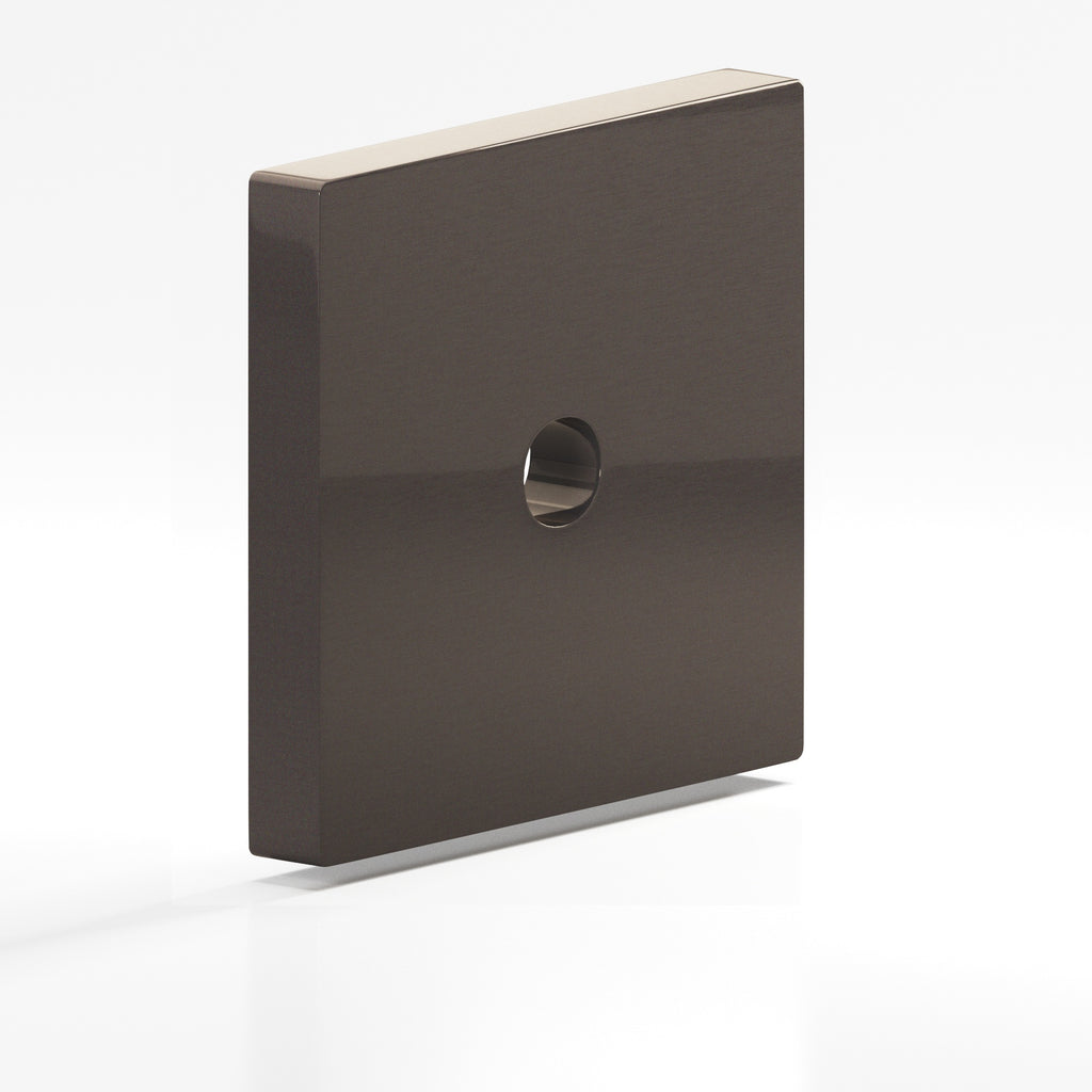 Colonial Bronze Series 9952 1.5" Square Backplate Dark Statuary Bronze / 1.5"