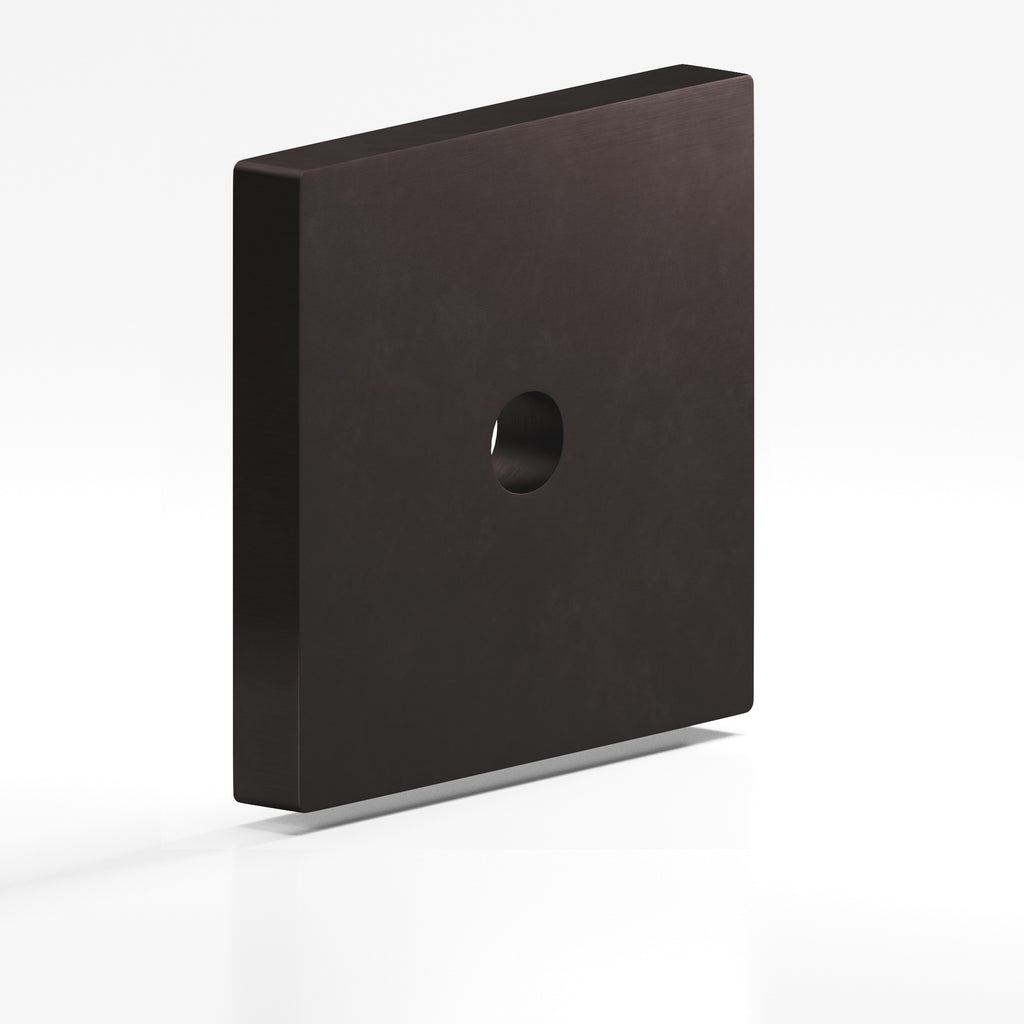 Colonial Bronze Series 9951 1.25" Square Backplate Matte Dark Statuary Bronze / 1.25"