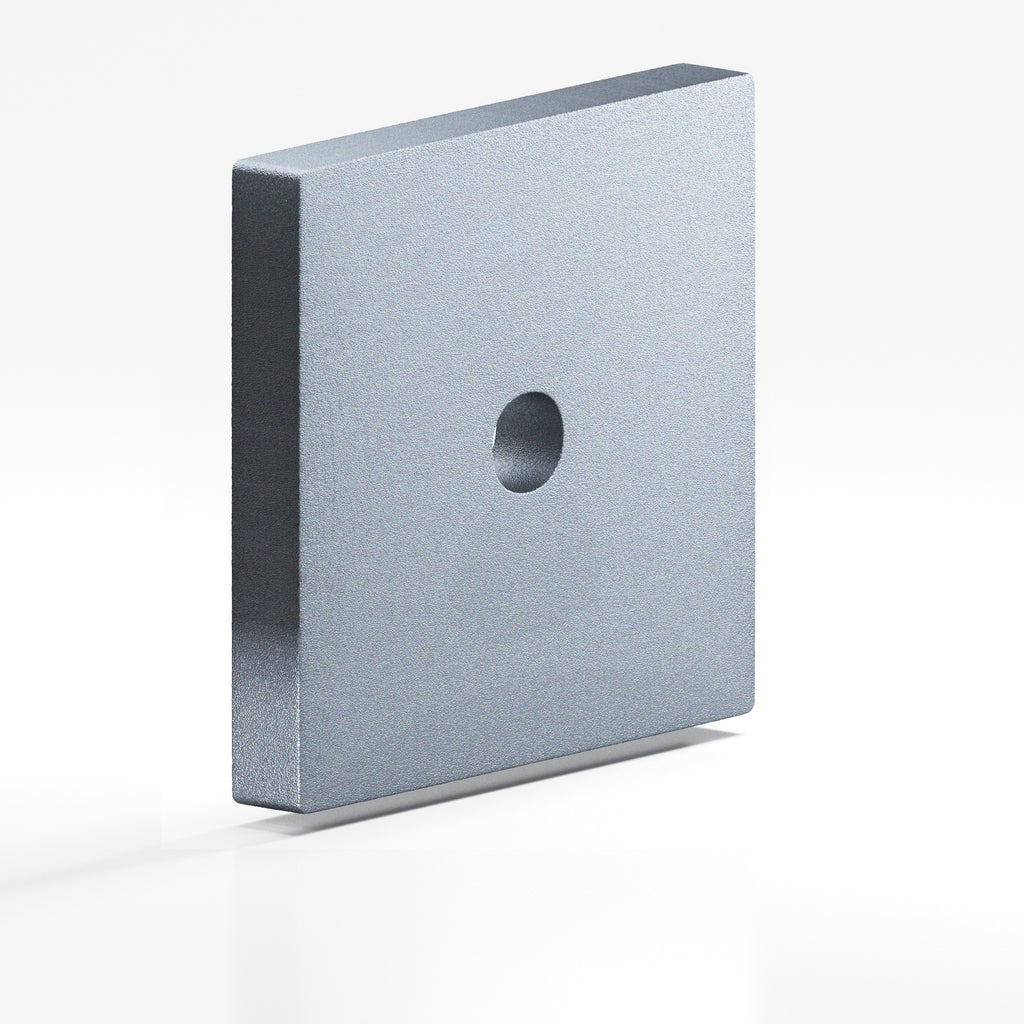 Colonial Bronze Series 9953 1.75" Square Backplate Frost Chrome™ / 1.75"