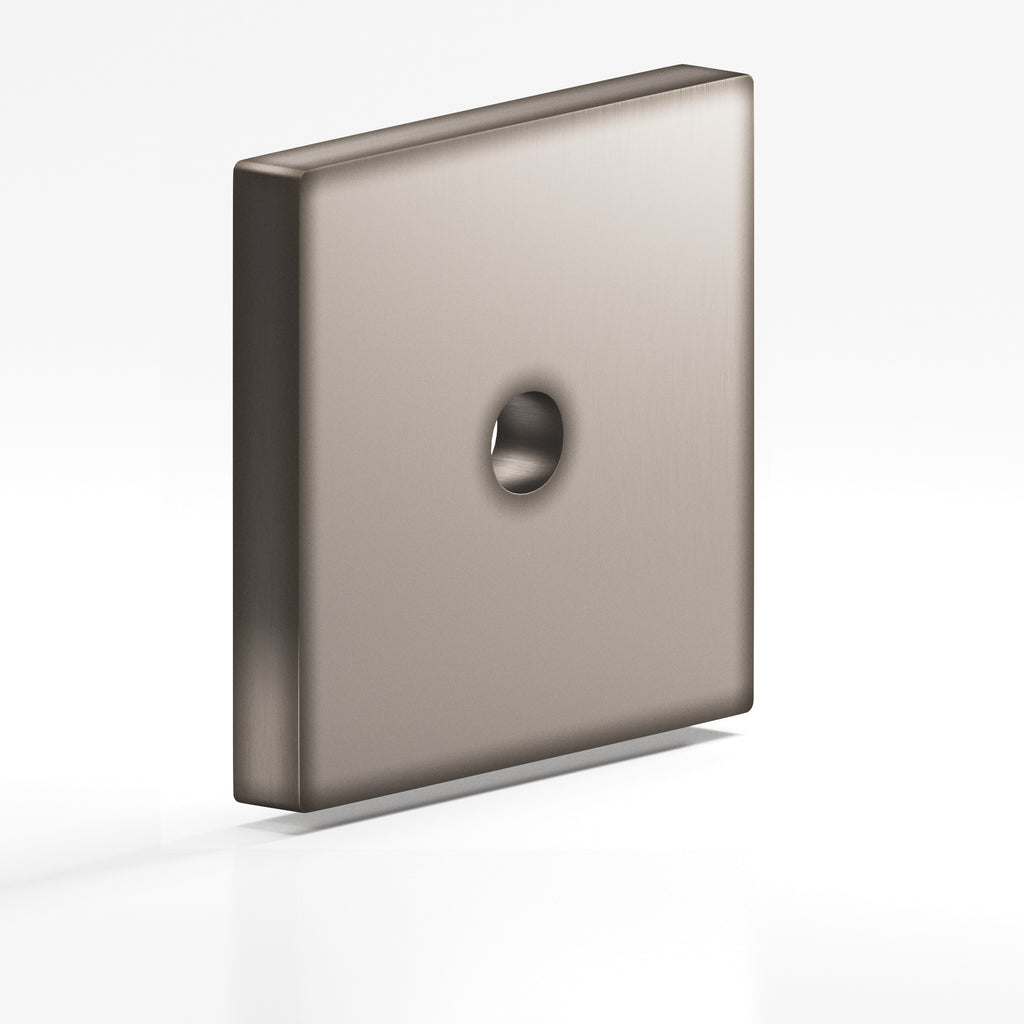 Colonial Bronze Series 9951 1.25" Square Backplate Pewter / 1.25"