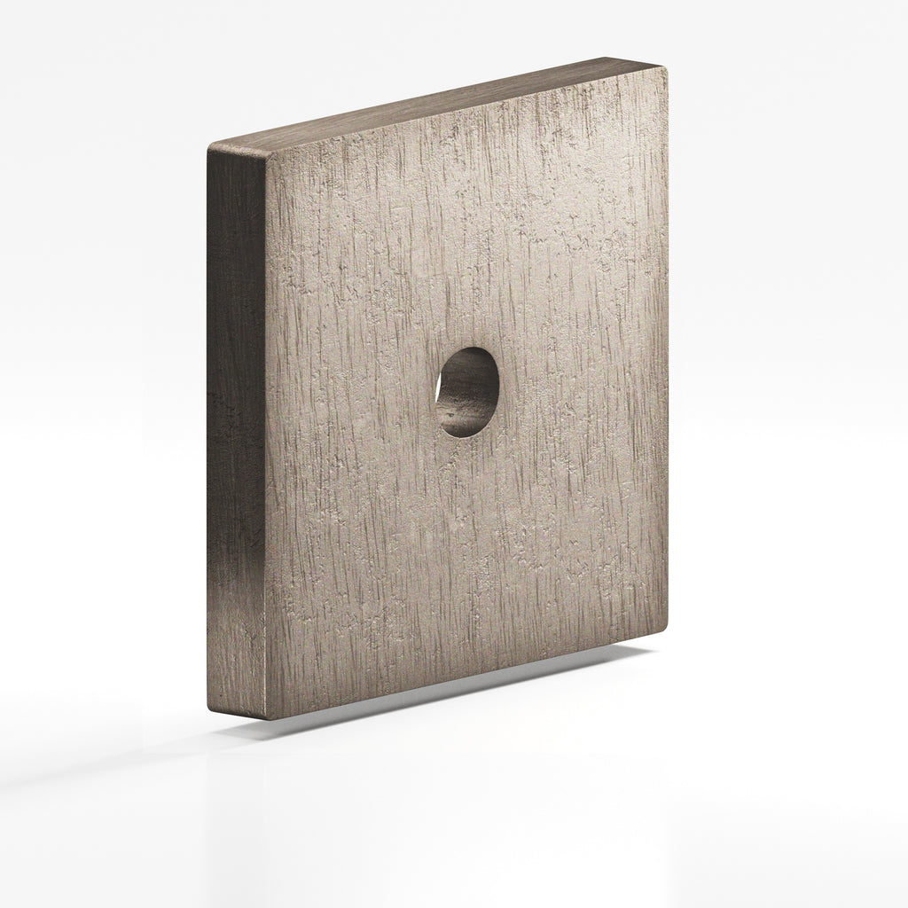 Colonial Bronze Series 9951 1.25" Square Backplate Distressed Pewter / 1.25"