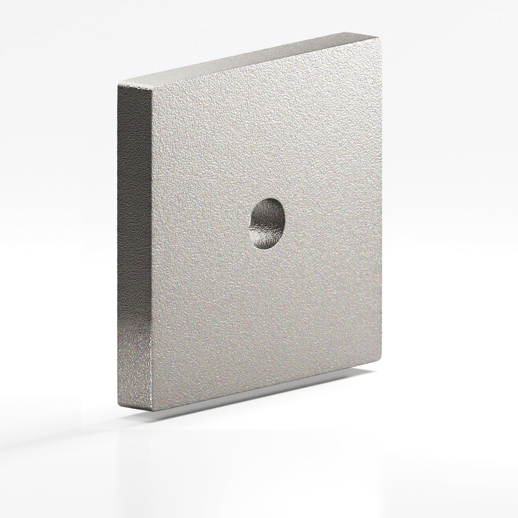 Colonial Bronze Series 9951 1.25" Square Backplate Frost Nickel™ / 1.25"