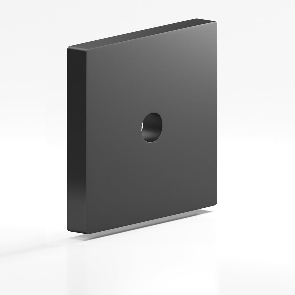 Colonial Bronze Series 9952 1.5" Square Backplate Matte Graphite / 1.5"