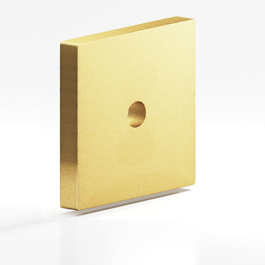 Colonial Bronze Series 9953 1.75" Square Backplate Frost Brass™ / 1.75"