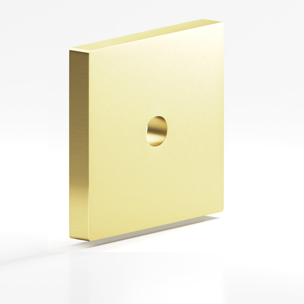 Colonial Bronze Series 9952 1.5" Square Backplate Matte Satin Brass / 1.5"