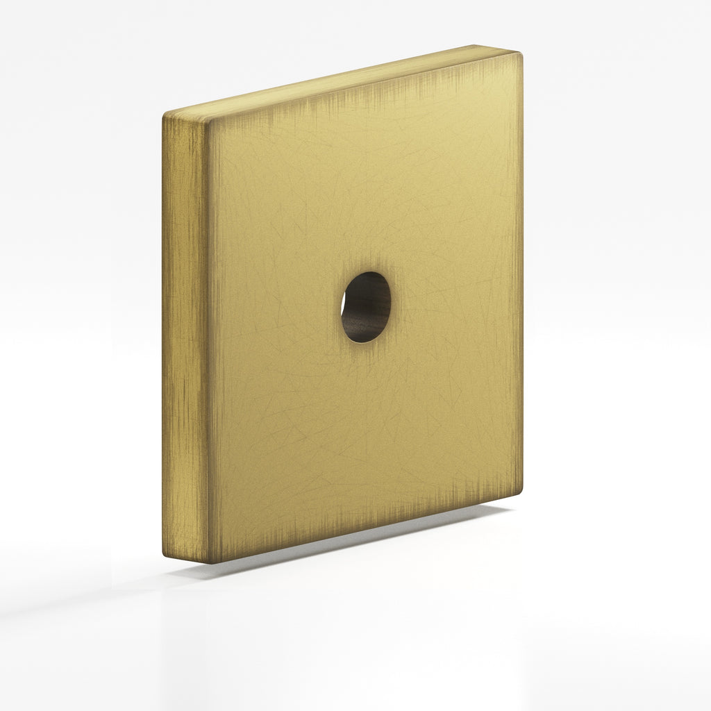 Colonial Bronze Series 9951 1.25" Square Backplate Matte Antique Satin Brass / 1.25"