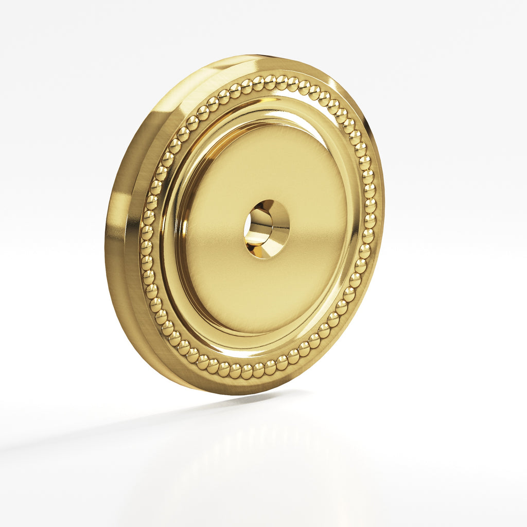 Colonial Bronze Series B9203 1.5" Round Grooved Backplate Antique Bronze / 1.5"