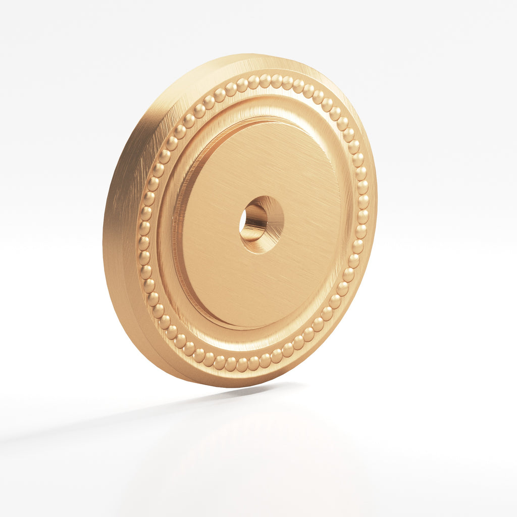 Colonial Bronze Series B203 1.5" Round Grooved Backplate Matte Satin Bronze / 1.5"