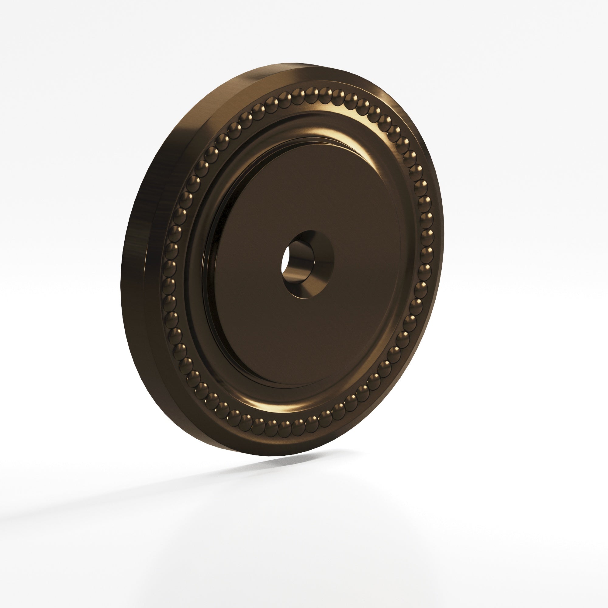 Colonial Bronze Series B203 1.5" Round Grooved Backplate Oil Rubbed Bronze / 1.5"