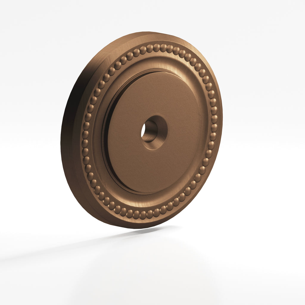 Colonial Bronze Series B203 1.5" Round Grooved Backplate Matte Oil Rubbed Bronze / 1.5"