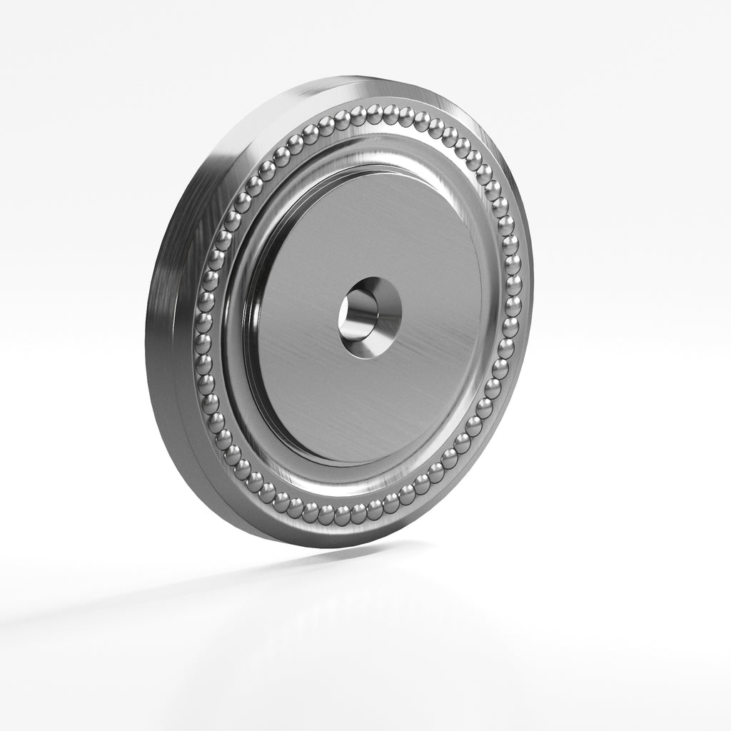 Colonial Bronze Series B9203 1.5" Round Grooved Backplate Graphite / 1.5"
