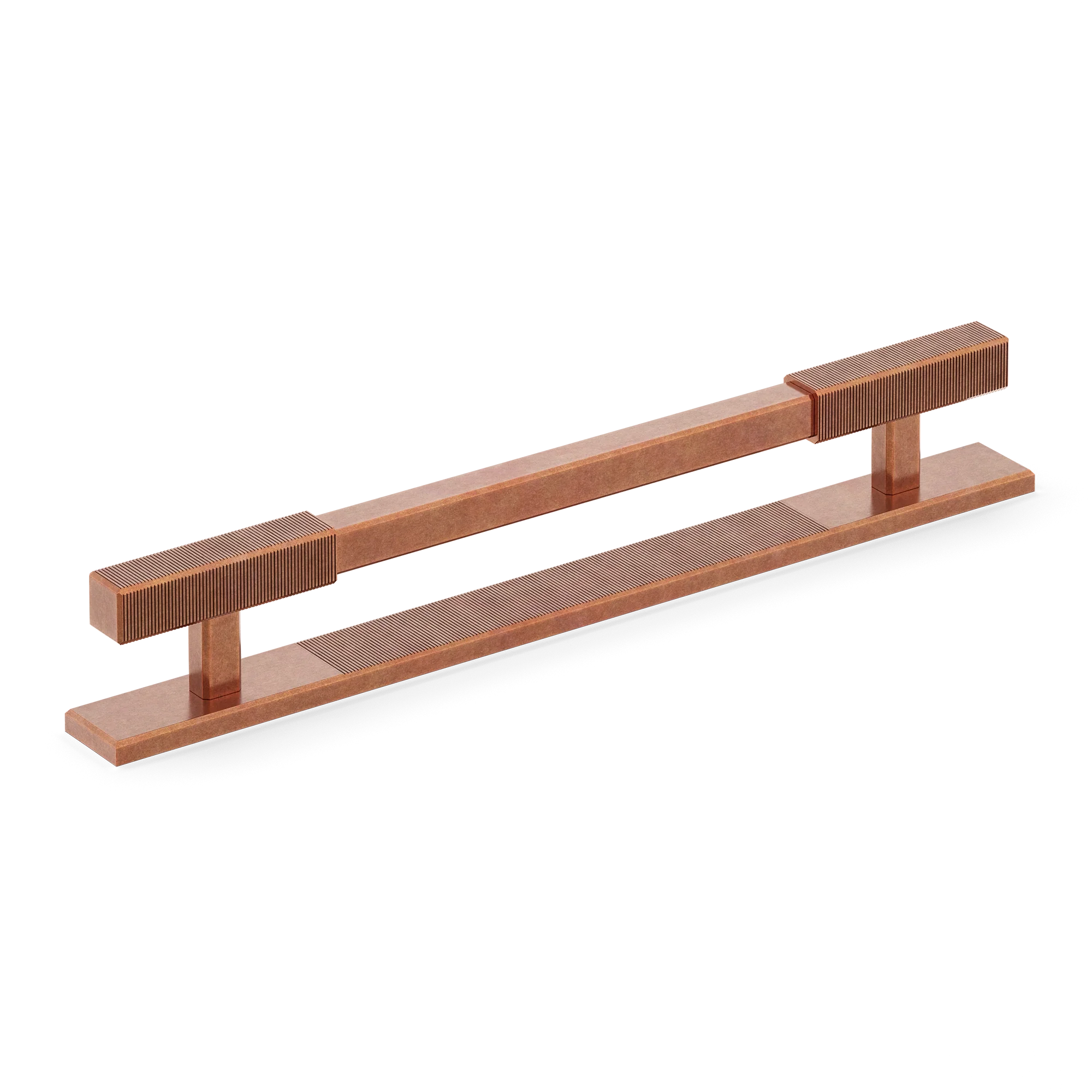Armac Martin Digbeth Ridged Cabinet Handle With Backplate