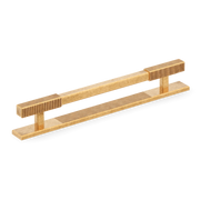 Armac Martin Digbeth Ridged Cabinet Handle With Backplate