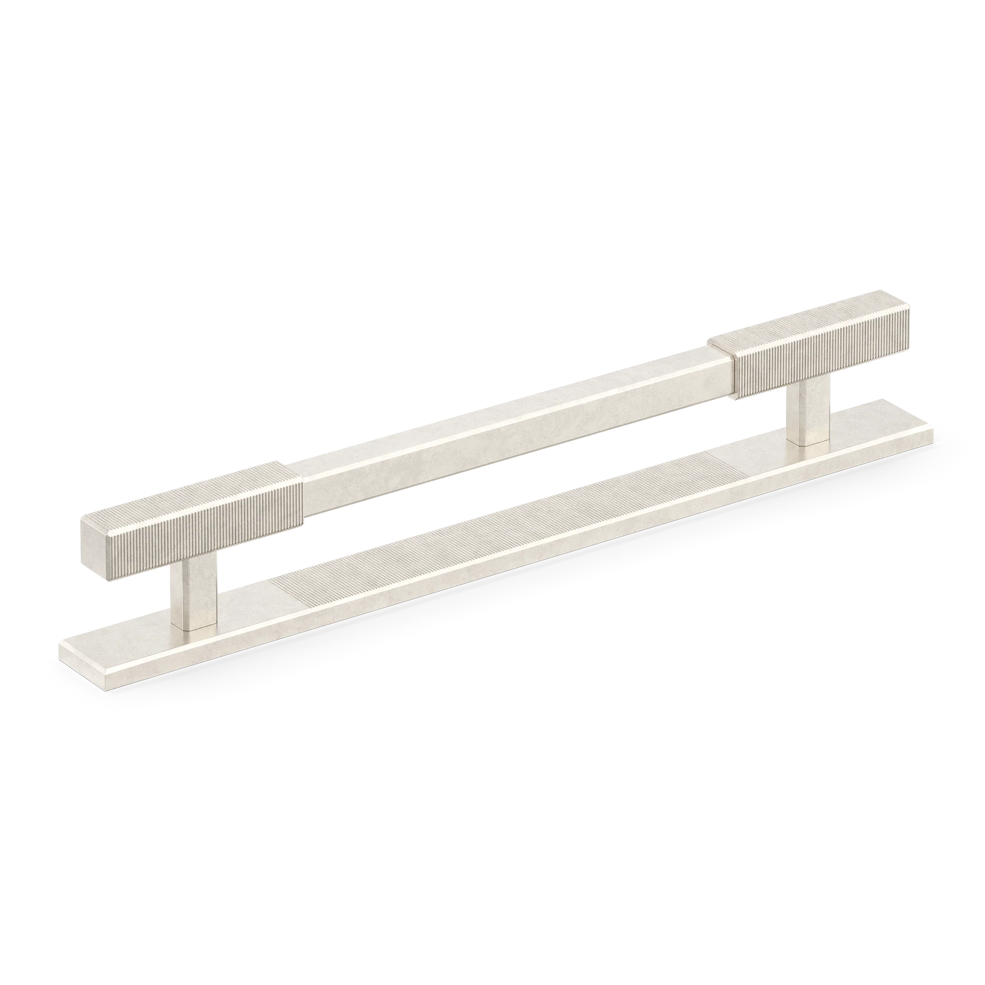 Armac Martin Digbeth Ridged Cabinet Handle With Backplate