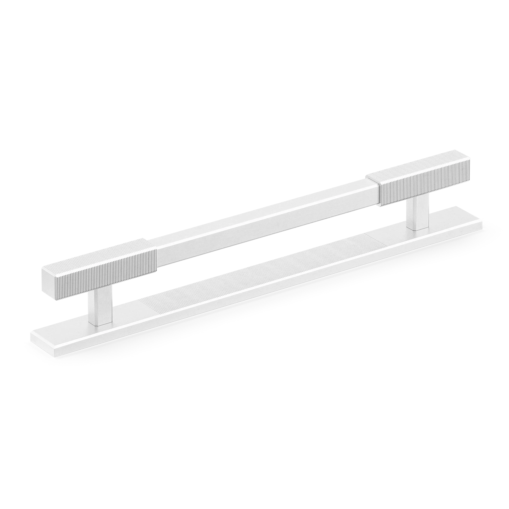 Armac Martin Digbeth Ridged Cabinet Handle With Backplate
