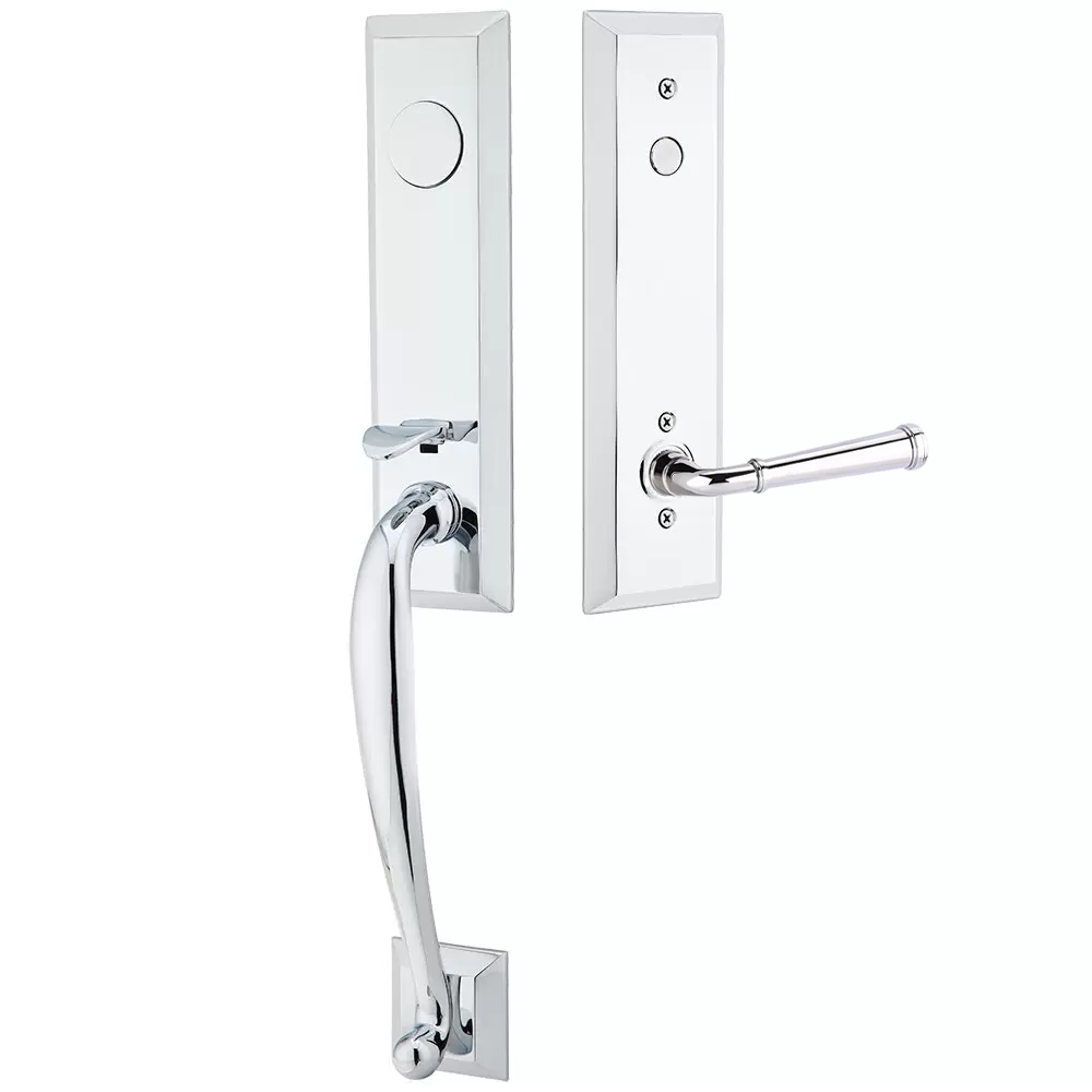 Emtek Adams Tubular Entryset Monolithic with Merrimack Lever