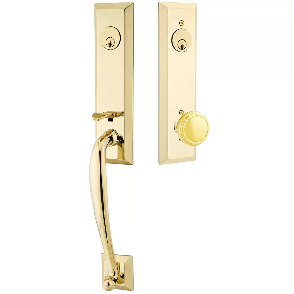 Emtek Adams Tubular Entryset Monolithic with Norwich Knob