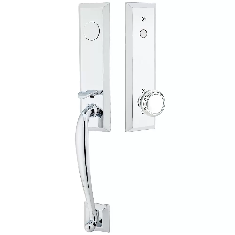 Emtek Adams Tubular Entryset Monolithic with Norwich Knob