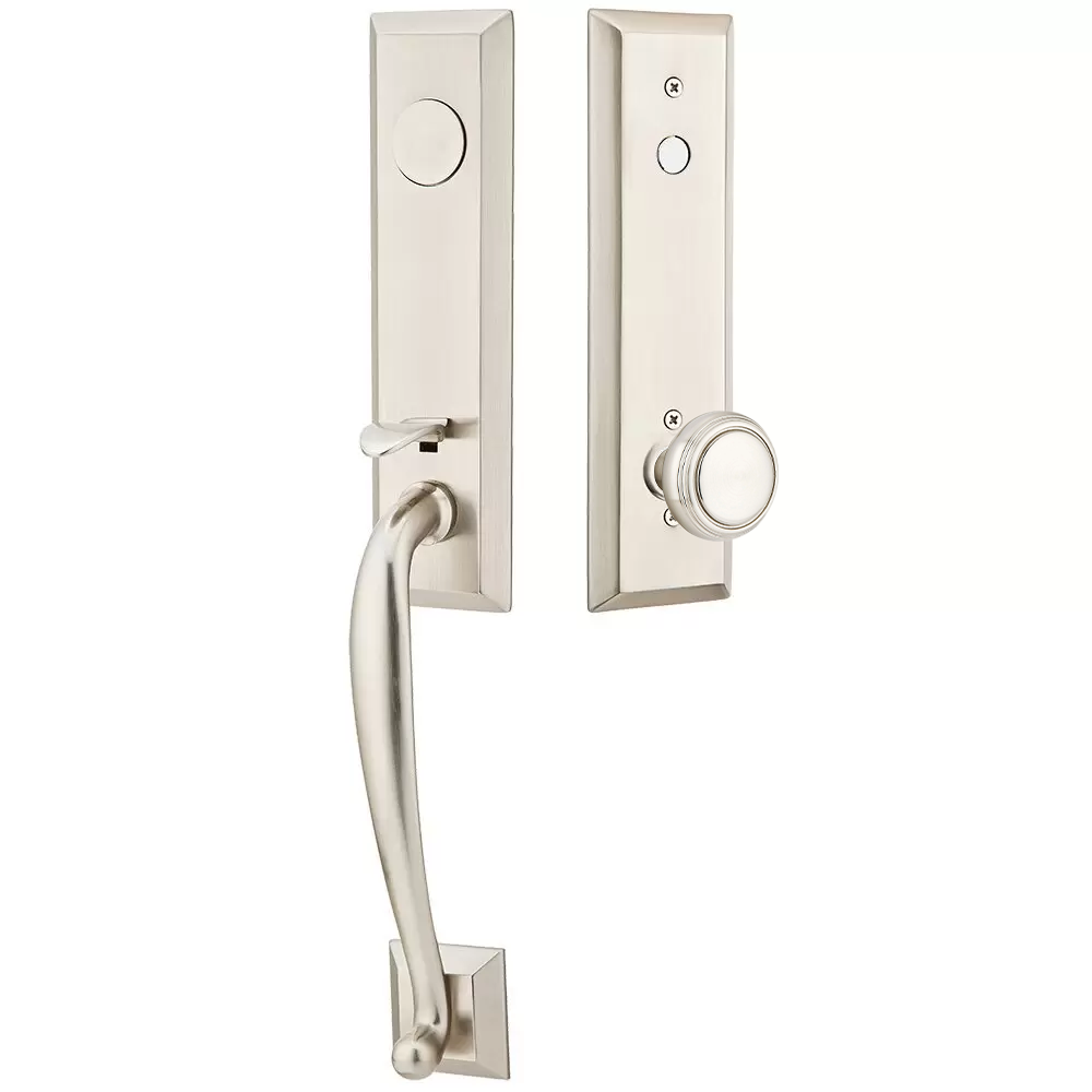 Emtek Adams Tubular Entryset Monolithic with Norwich Knob