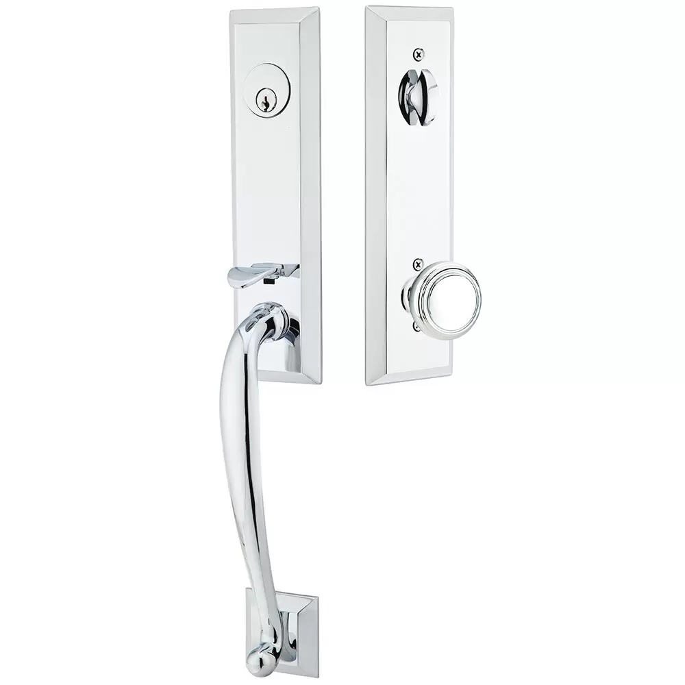 Emtek Adams Tubular Entryset Monolithic with Norwich Knob