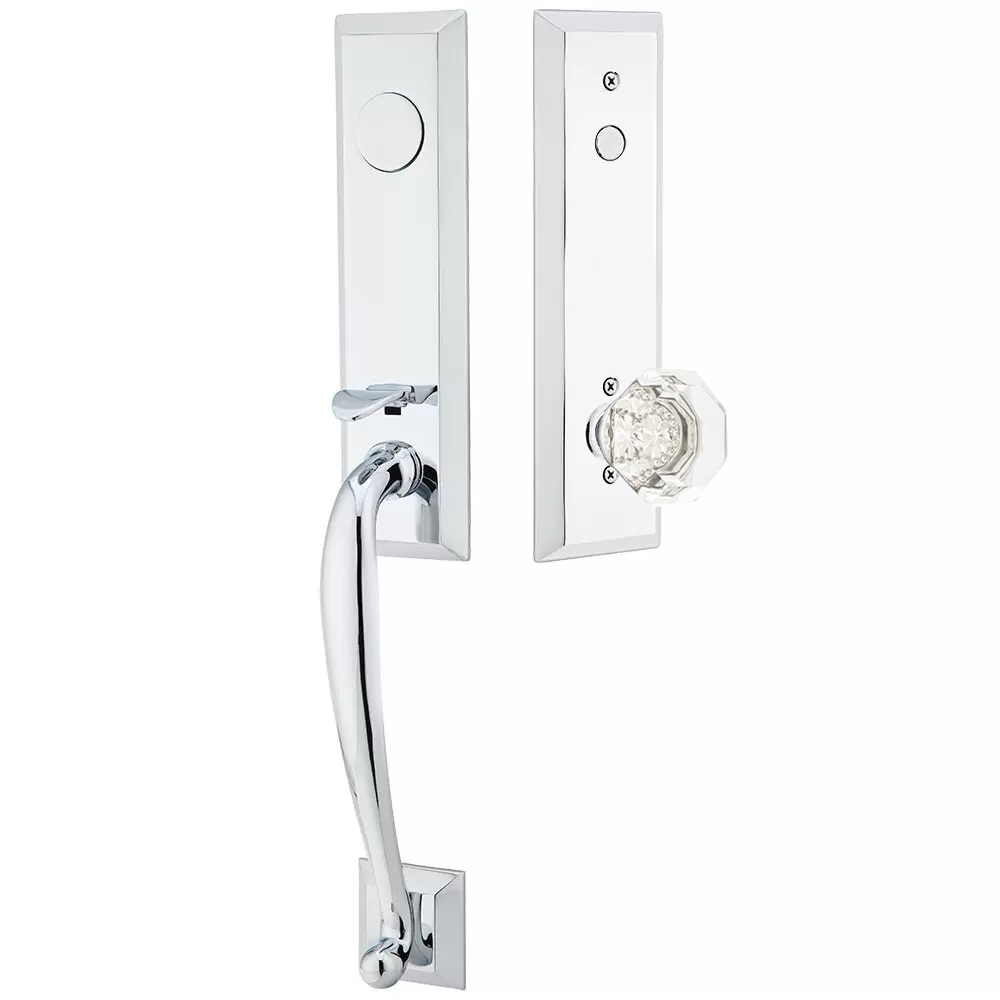 Emtek Adams Tubular Entryset Monolithic with Old Town Knob