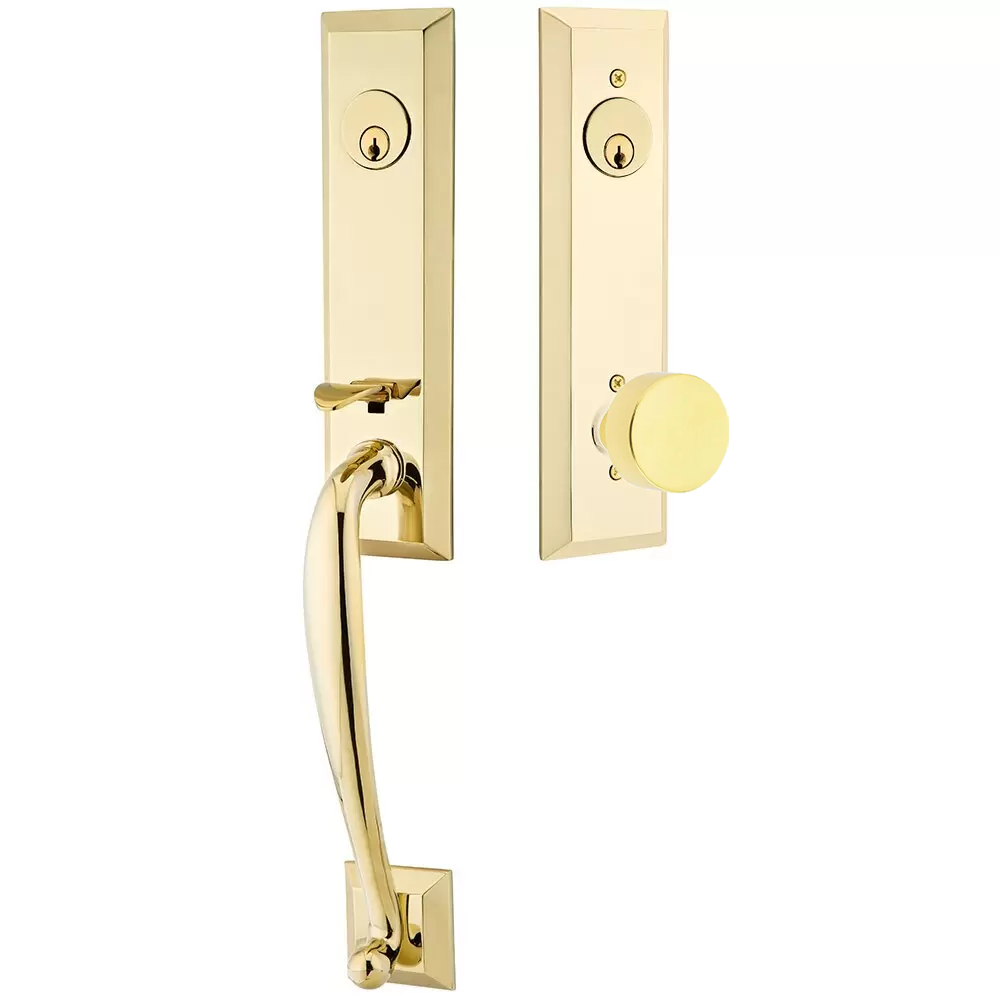 Emtek Adams Tubular Entryset Monolithic with Round Knob