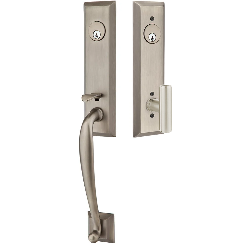 Emtek Adams Tubular Entryset Monolithic with Ace Knob