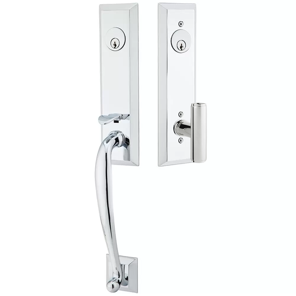 Emtek Adams Tubular Entryset Monolithic with Ace Knob