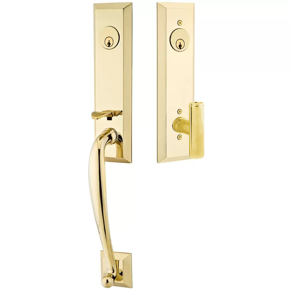 Emtek Adams Tubular Entryset Monolithic with Ace Knob