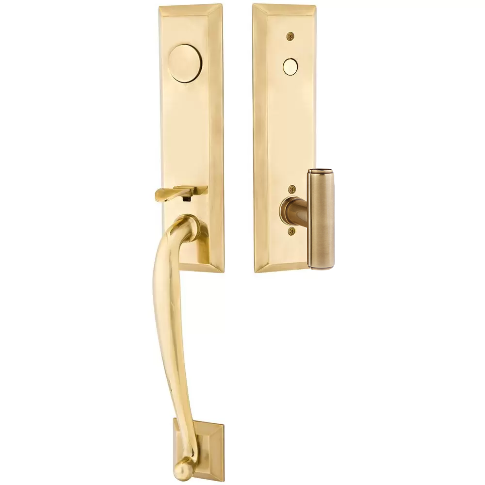 Emtek Adams Tubular Entryset Monolithic with Ace Knob