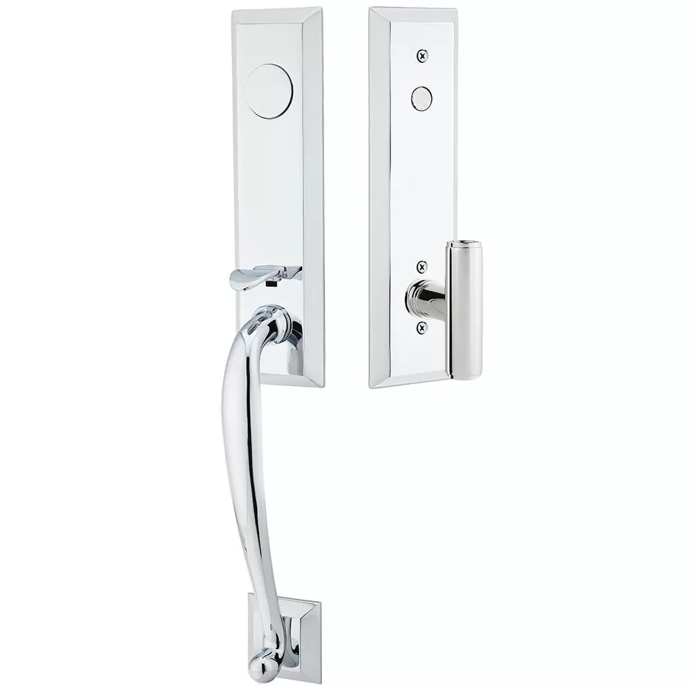 Emtek Adams Tubular Entryset Monolithic with Ace Knob