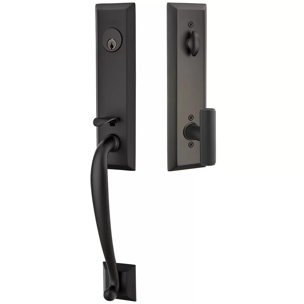 Emtek Adams Tubular Entryset Monolithic with Ace Knob