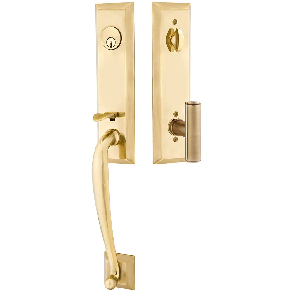 Emtek Adams Tubular Entryset Monolithic with Ace Knob