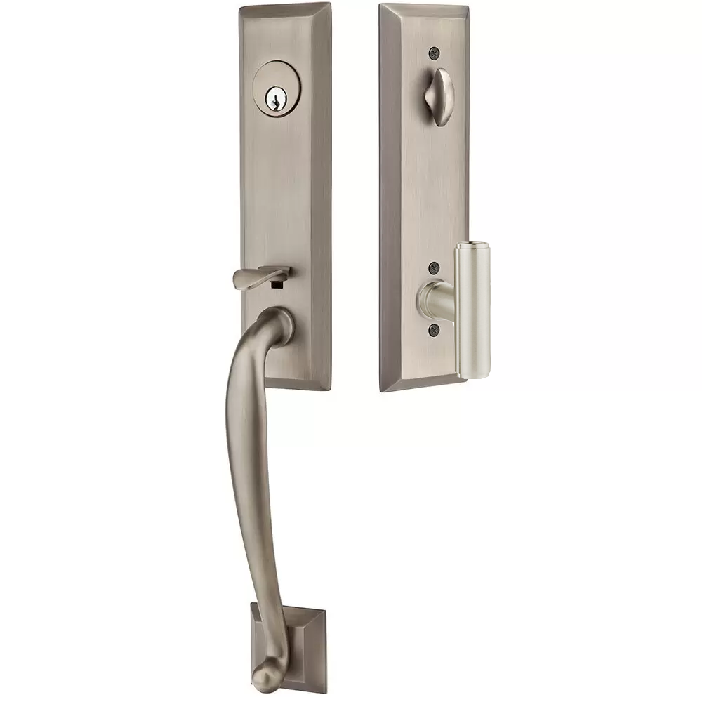 Emtek Adams Tubular Entryset Monolithic with Ace Knob